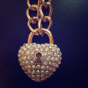Charming Charlie Gold Heart Necklace